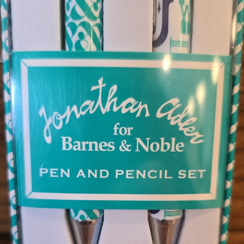 Jonathan Adler Turquoise and White Writing Set